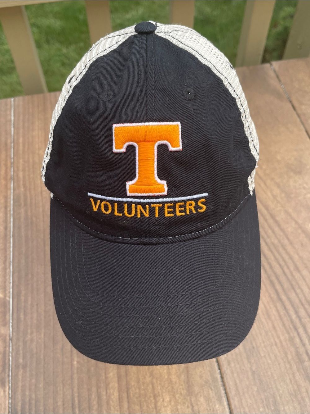 Legacy Black and Orange Tennessee Volunteers Mesh-Back Hat